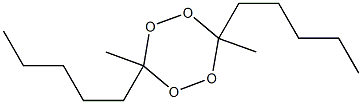 3,6-Dimethyl-3,6-dipentyl-1,2,4,5-tetroxane,,结构式