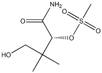 [R,(+)]-4-Hydroxy-3,3-dimethyl-2-methylsulfonyloxybutyramide 结构式