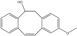 9-メトキシ-5,6-ジヒドロジベンゾ[a,e]シクロオクテン-5-オール 化学構造式