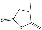 ジヒドロ-4,4-ジメチル-5-メチレンフラン-2(3H)-オン 化学構造式