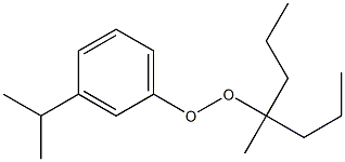3-イソプロピルフェニル1-メチル-1-プロピルブチルペルオキシド 化学構造式