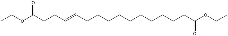 4-Hexadecenedioic acid diethyl ester 结构式