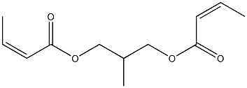 Bisisocrotonic acid 2-methyl-1,3-propanediyl ester,,结构式