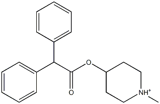  4-(Diphenylacetoxy)-1-methylpiperidinium