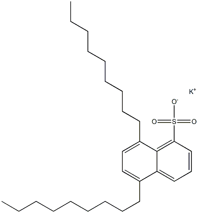 5,8-Dinonyl-1-naphthalenesulfonic acid potassium salt,,结构式