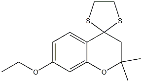 2,2-Dimethyl-7-ethoxy-3,4-dihydrospiro[2H-1-benzopyran-4,2'-1,3-dithiolane]