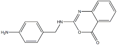 2-[(4-Aminophenyl)methyl]amino-4H-3,1-benzoxazin-4-one Struktur