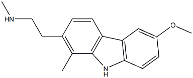 6-Methoxy-N,1-dimethyl-9H-carbazole-2-ethanamine 结构式