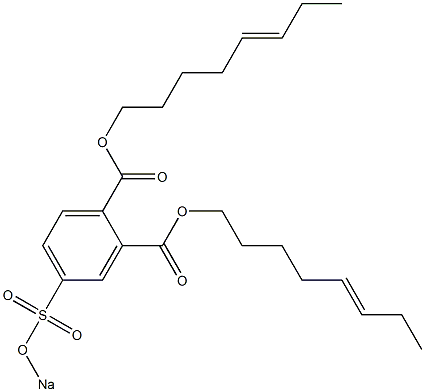 4-(Sodiosulfo)phthalic acid di(5-octenyl) ester Structure