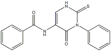 3-Phenyl-5-benzoylamino-2-thiouracil 结构式