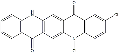 2,5-Dichloro-5,12-dihydroquino[2,3-b]acridine-7,14-dione Structure