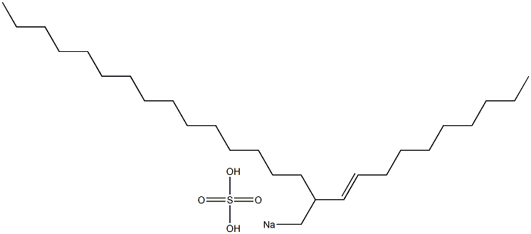 Sulfuric acid 2-(1-decenyl)heptadecyl=sodium ester salt