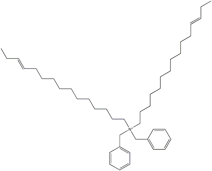 Di(12-pentadecenyl)dibenzylaminium,,结构式