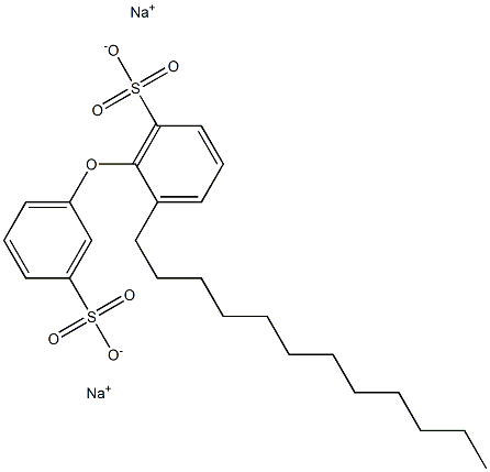 2-Dodecyl[oxybisbenzene]-3',6-disulfonic acid disodium salt Structure