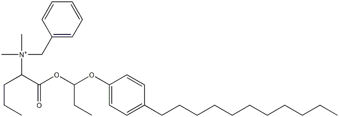 N,N-Dimethyl-N-benzyl-N-[1-[[1-(4-undecylphenyloxy)propyl]oxycarbonyl]butyl]aminium