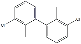 2,2'-Dimethyl-3,3'-dichlorobiphenyl,,结构式