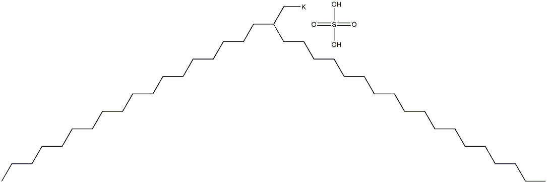 硫酸2-オクタデシルイコシル=カリウム 化学構造式