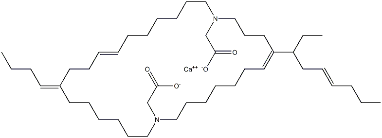 Bis[N,N-di(7-undecenyl)glycine]calcium salt Structure