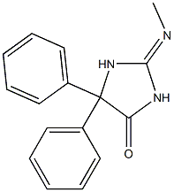2-Methylimino-5,5-diphenylimidazolidin-4-one,,结构式