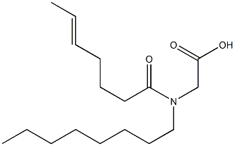 N-(5-Heptenoyl)-N-octylglycine Struktur