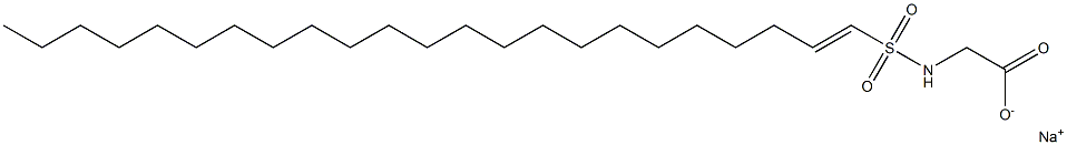 N-(1-Tricosenylsulfonyl)glycine sodium salt,,结构式