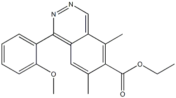 1-(2-Methoxyphenyl)-5,7-dimethylphthalazine-6-carboxylic acid ethyl ester,,结构式