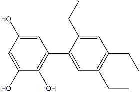 6-(2,4,5-Triethylphenyl)benzene-1,2,4-triol
