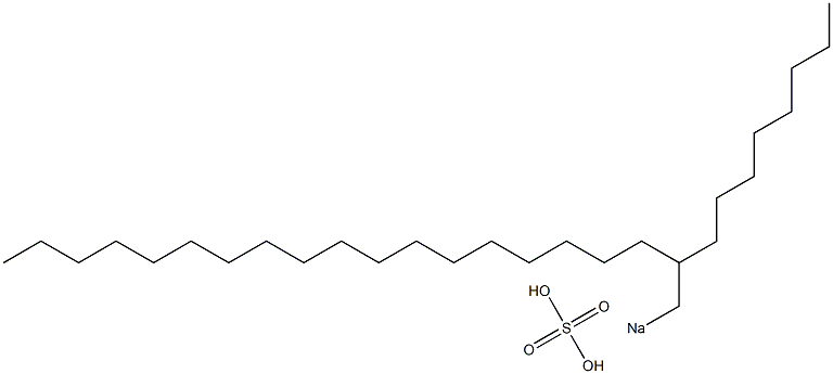 Sulfuric acid 2-octylicosyl=sodium salt Structure