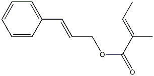 Tiglic acid cinnamyl ester Structure