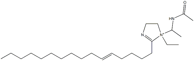 1-[1-(Acetylamino)ethyl]-1-ethyl-2-(5-hexadecenyl)-2-imidazoline-1-ium Structure