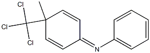 N-[4-(Trichloromethyl)-4-methyl-2,5-cyclohexadiene-1-ylidene]aniline Struktur