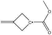 1-(Methoxycarbonyl)-3-methylenecyclobutyl radical Struktur