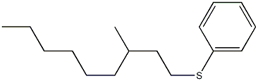 1-フェニルチオ-3-メチルノナン 化学構造式