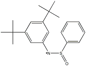 N-(3,5-Di-tert-butylphenyl)-N-(phenylsulfinyl)aminyl radical Structure