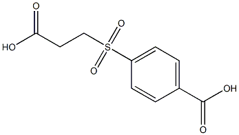 4-[(2-Carboxyethyl)sulfonyl]benzoic acid,,结构式