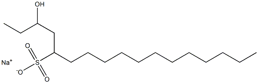 3-Hydroxyheptadecane-5-sulfonic acid sodium salt Struktur