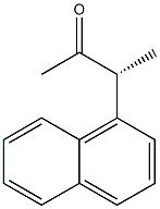 [R,(-)]-3-(1-ナフチル)-2-ブタノン 化学構造式