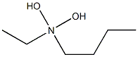 N-ブチル-N,N-ジヒドロキシエチルアミン 化学構造式