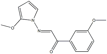 2-(3-Methoxyphenyl)-1-(2-methoxypyrrolizino)ethanone Struktur