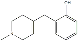 1,2,3,6-Tetrahydro-1-methyl-4-(2-hydroxybenzyl)pyridine Structure