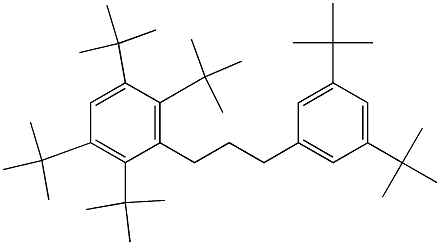 1-(2,3,5,6-Tetra-tert-butylphenyl)-3-(3,5-di-tert-butylphenyl)propane Struktur