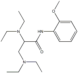 2,3-Bis(diethylamino)-N-(o-methoxyphenyl)propionamide 结构式