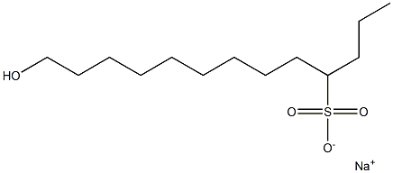 13-Hydroxytridecane-4-sulfonic acid sodium salt Struktur