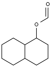 Formic acid decahydronaphthalen-1-yl ester Structure