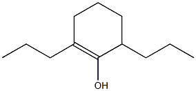 2,6-Dipropyl-1-cyclohexen-1-ol,,结构式