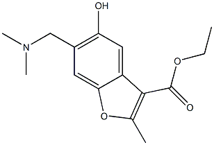 6-(Dimethylaminomethyl)-5-hydroxy-2-methyl-3-benzofurancarboxylic acid ethyl ester