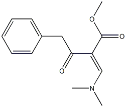 2-[(Dimethylamino)methylene]-3-oxo-4-phenylbutyric acid methyl ester,,结构式