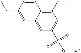 4,7-ジエチル-2-ナフタレンスルホン酸ナトリウム 化学構造式