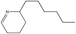 2,3,4,5-Tetrahydro-2-hexylpyridine Structure