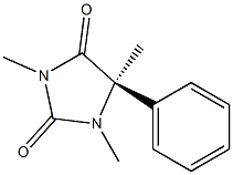 (5R)-1,3,5-Trimethyl-5-phenyl-2,4-imidazolidinedione Structure